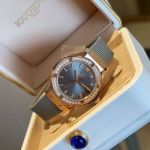 Hublot Lady 33mm Swiss Ronda Quartz Movement Crocodile Leather Strap Grey Watch